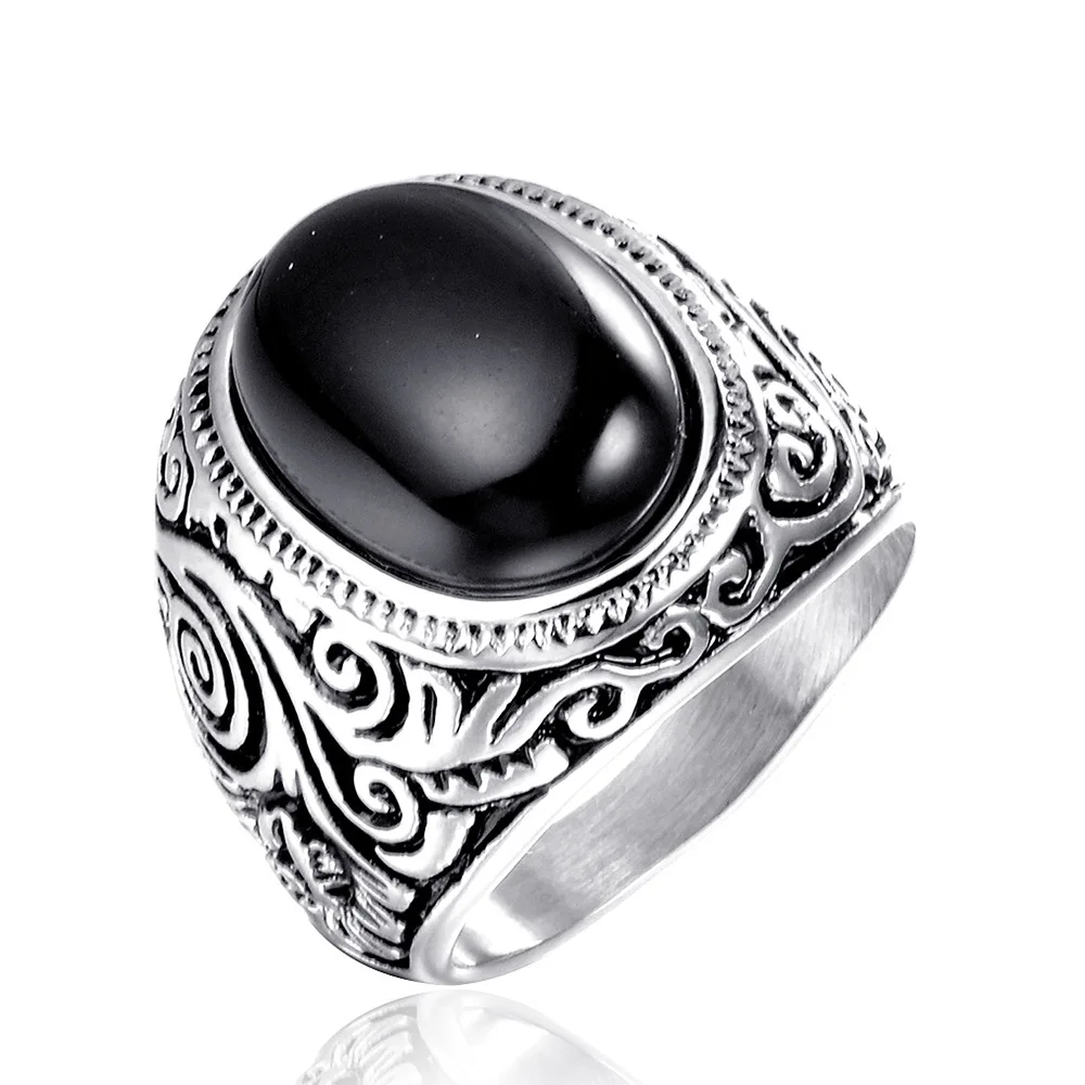 Men's Oval Gem Stone Stainless Steel Finger Ring US Size 7/8/9/10/11/12/13/14
Men's Oval Gem Stone Stainless Steel Finger Ring US Size 7/8/9/10/11/12/13/14