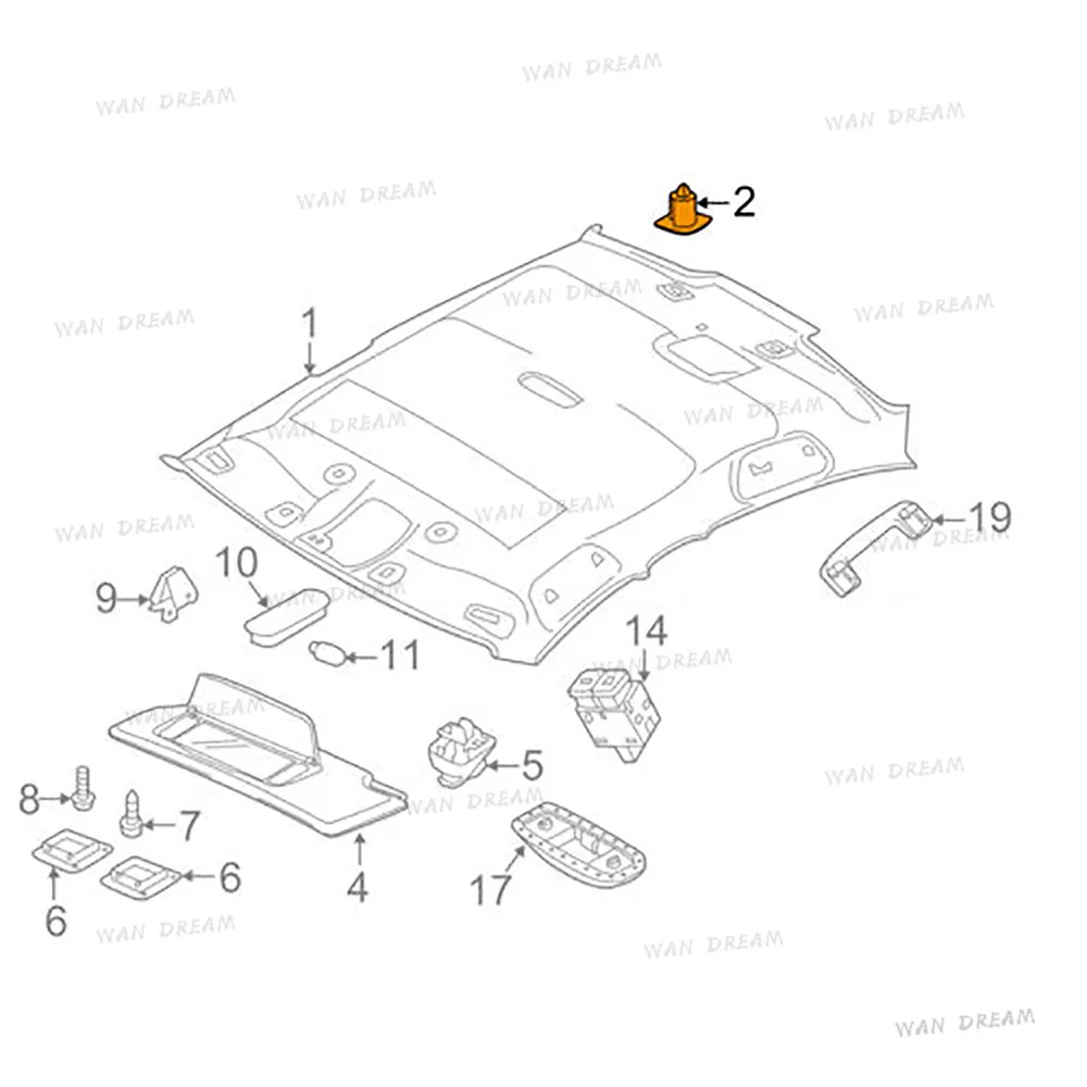 39853773 39853774 серый/бежевый внутренний накладка на крышу зажим для Volvo S60 S60L S60Cross Country