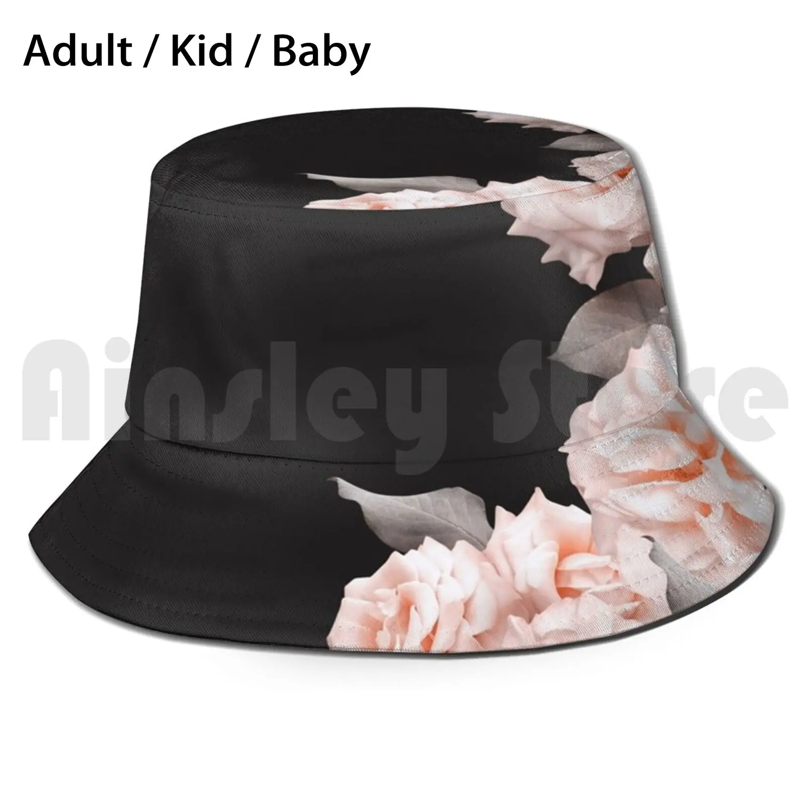 Blush Shabby Chic Vintage Roses Frame On Black Sun Hat 2179 Bucket Hat Background Beautiful Blossom 
Blush Shabby Chic Vintage Roses Frame On Black Sun Hat 2179 Bucket Hat Background Beautiful Blossom