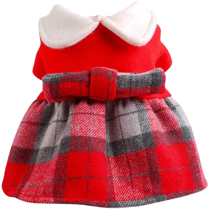 Plaid Dog Dress Pet Cloth Cute Red Warm Dress for Cats Small to Medium Dogs Apparel Cotton Red
Plaid Dog Dress Pet Cloth Cute Red Warm Dress for Cats Small to Medium Dogs Apparel Cotton Red