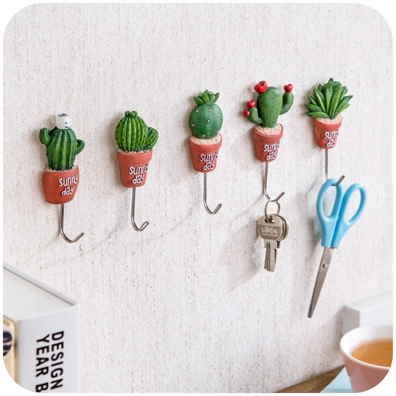 Adhesive Wall Hook Stainless Steel Cute Potted Cactus Key Hook for Hanging Sundries Decorative Holder Kitchen Bathroom Supplies
Adhesive Wall Hook Stainless Steel Cute Potted Cactus Key Hook for Hanging Sundries Decorative Holder Kitchen Bathroom Supplies