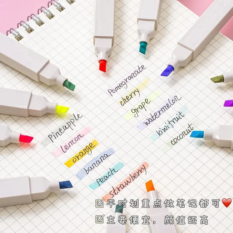 Soft Tip Highlighter Double Tip Kawaii Marker Pen DIY Photo Album Journal Fluorescent Pen Student Stationery School Text Markers
Soft Tip Highlighter Double Tip Kawaii Marker Pen DIY Photo Album Journal Fluorescent Pen Student Stationery School Text Markers