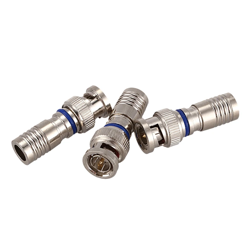 GTBL 10PCS CCTV Male BNC Compression Connector RG59 Coax Cable Adapter for Security Camera, Best Quality
GTBL 10PCS CCTV Male BNC Compression Connector RG59 Coax Cable Adapter for Security Camera, Best Quality