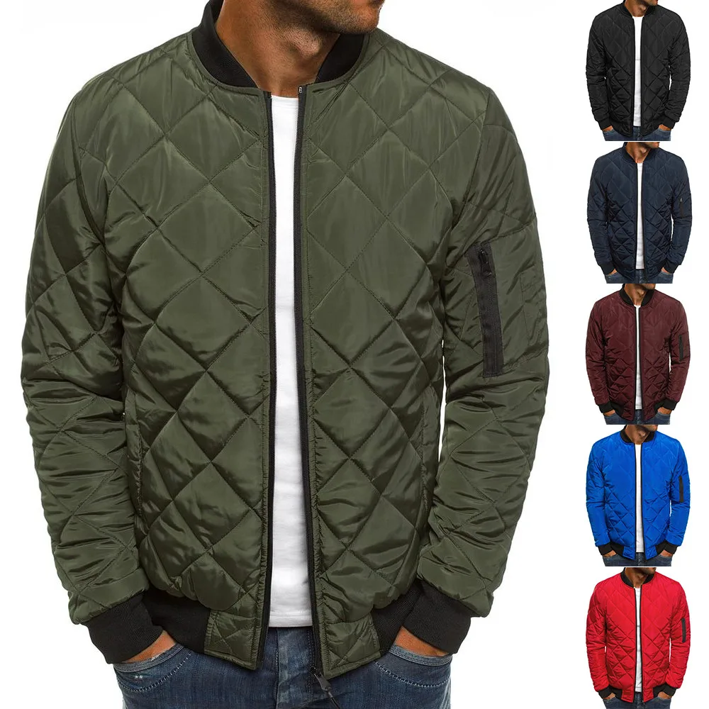 Quilted Coat Windbreak Cotton Padded Down Jacket Warm Winter Casual Long Sleeve Zip Up Overcoat Outwear Men Coats Jackets
Quilted Coat Windbreak Cotton Padded Down Jacket Warm Winter Casual Long Sleeve Zip Up Overcoat Outwear Men Coats Jackets