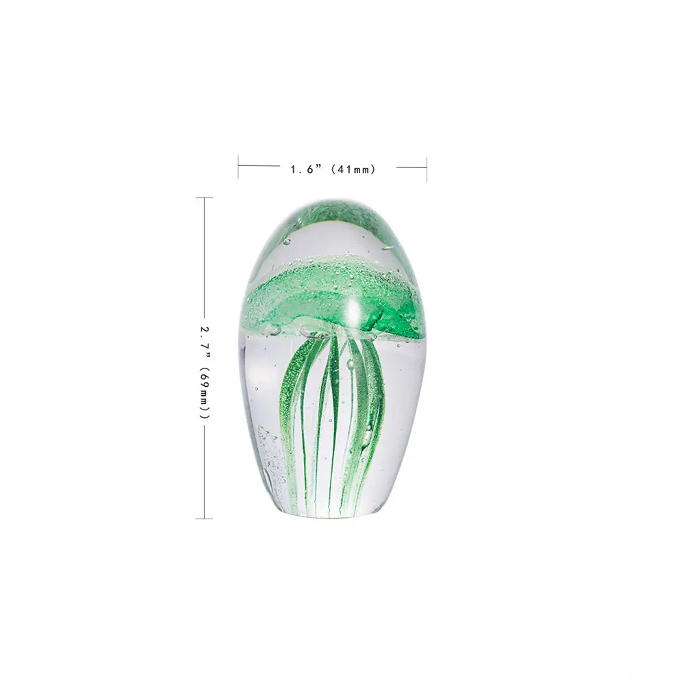 Crystal Glass Jellyfish Figurines Miniatures Paperweight Table Ornament Birthday Gift Home Decor 4 Colors 
Crystal Glass Jellyfish Figurines Miniatures Paperweight Table Ornament Birthday Gift Home Decor 4 Colors