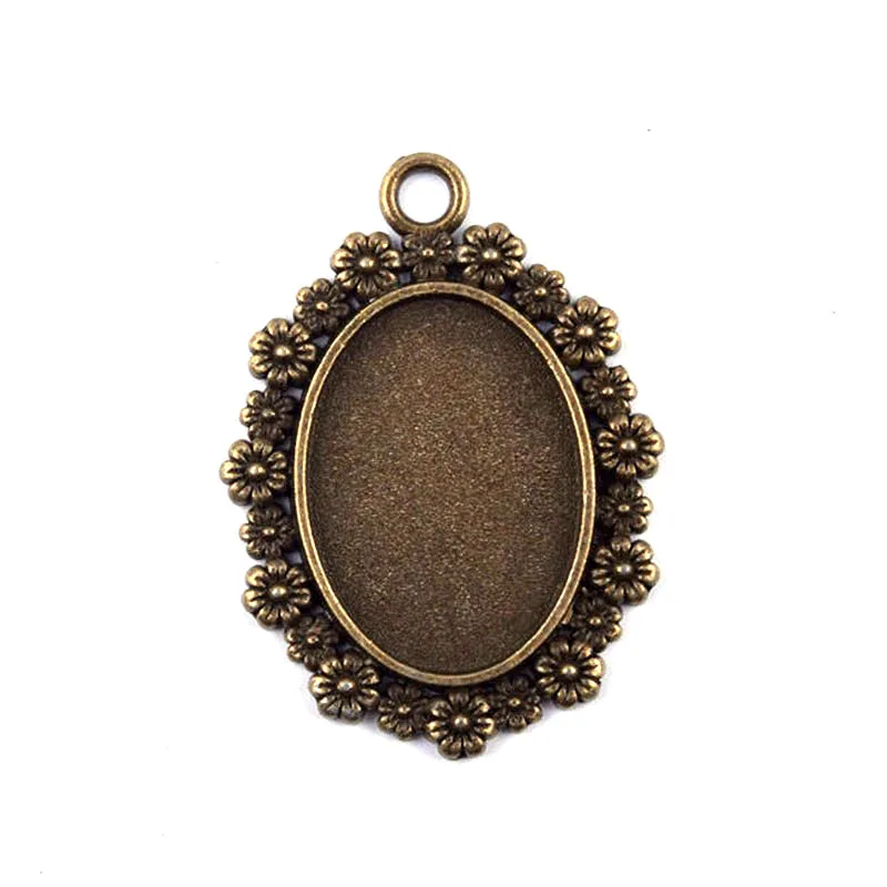 Antique Bronze Cabochon Setting Pendant Trays Blanks Bezel Inner Oval 18*25 mm Women Jewelry Findings Accessories Wholesale 
Antique Bronze Cabochon Setting Pendant Trays Blanks Bezel Inner Oval 18*25 mm Women Jewelry Findings Accessories Wholesale