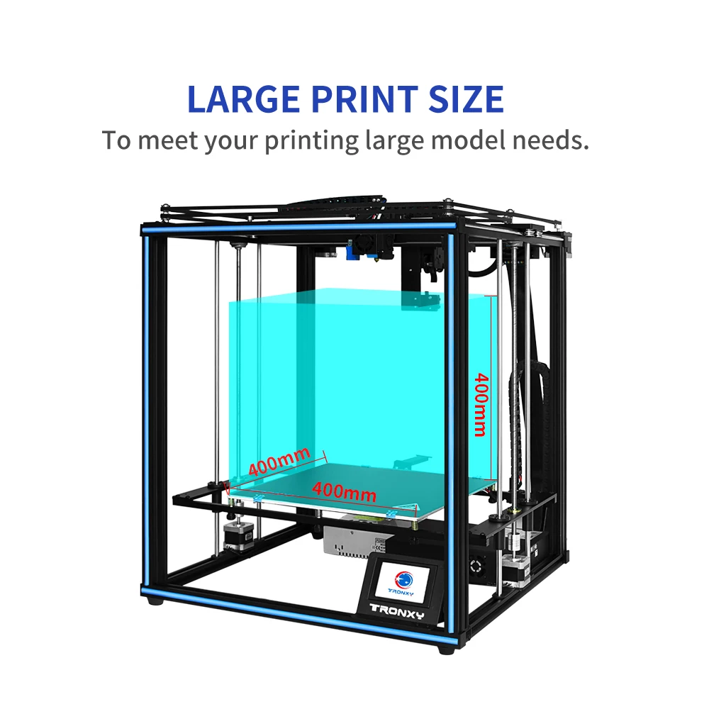 3D принтер TRONXY X5SA-400 PRO, большой размер печати 400*400*400 мм, OSG, двойная ось, внешняя направляющая, титановый экструдер, настольный DIY
3D принтер TRONXY X5SA-400 PRO, большой размер печати 400*400*400 мм, OSG, двойная ось, внешняя направляющая, титановый экструдер, настольный DIY