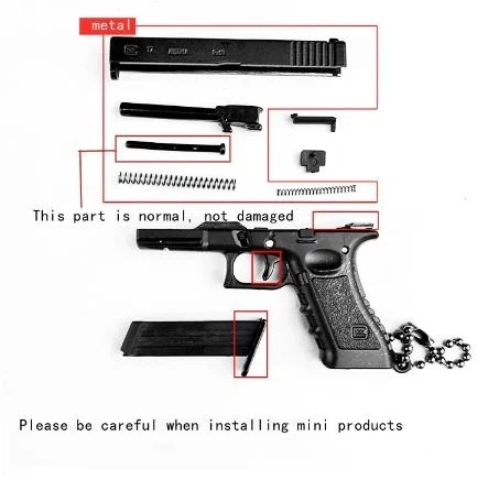 1pcs New Glock G17 Beretta 1:3 Reduced Model Keychain Gift Pendant Decoration Birthday Gift Toy Trend Boy Favorite
1pcs New Glock G17 Beretta 1:3 Reduced Model Keychain Gift Pendant Decoration Birthday Gift Toy Trend Boy Favorite