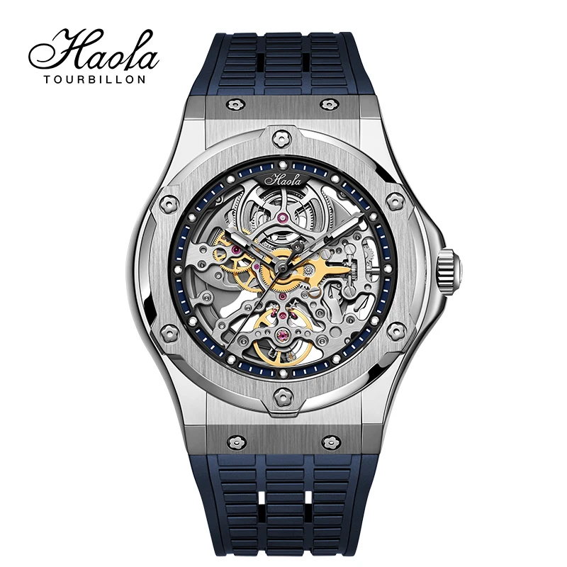 HAOFA Mens Automatic Mechanical Movement Watch Sapphire Skeleton Watch For Men Luxury Roating Clock Waterproof Power reserve 80H
HAOFA Mens Automatic Mechanical Movement Watch Sapphire Skeleton Watch For Men Luxury Roating Clock Waterproof Power reserve 80H