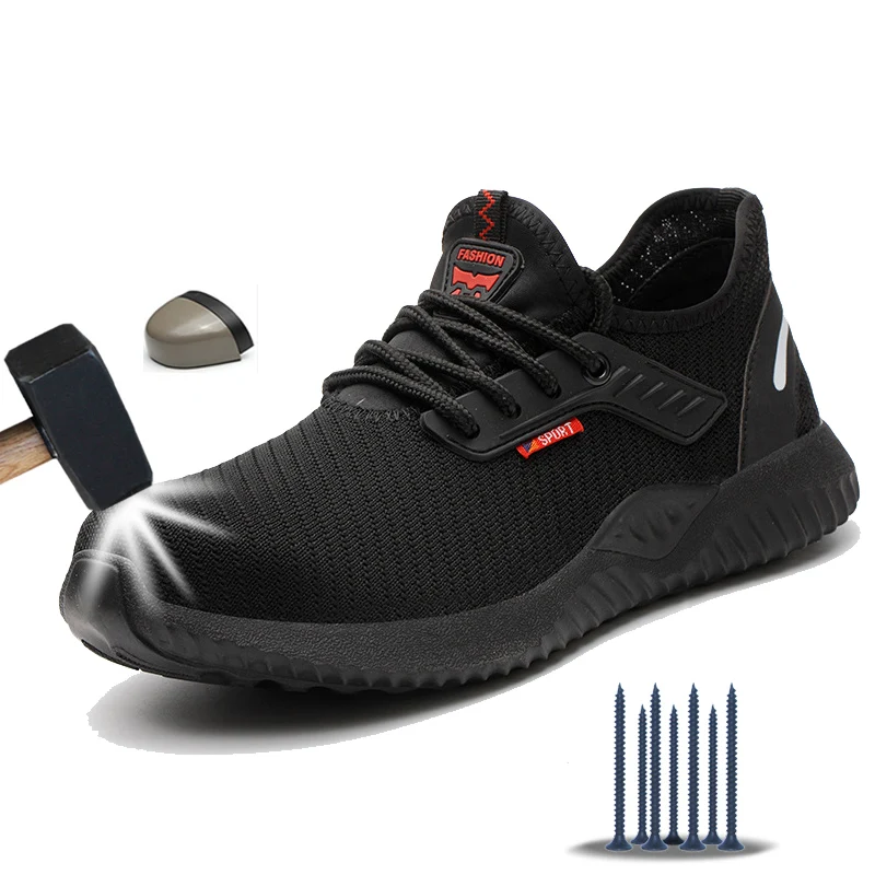 

Manlegu, дышащая защитная обувь, рабочие ботинки, неразрушаемая обувь, рабочая обувь, рабочие кроссовки, Рабочая обувь с металлическим носком