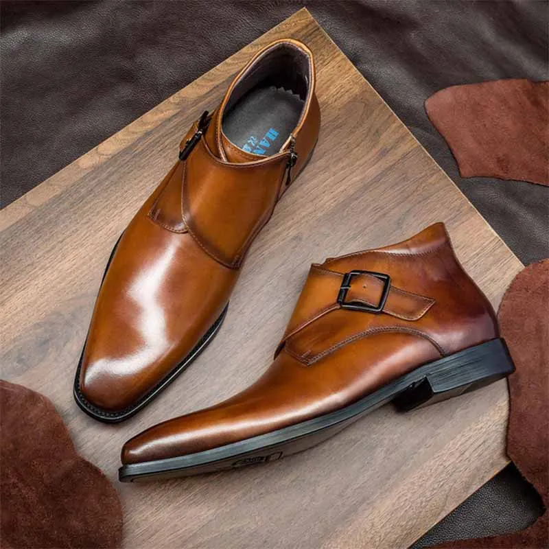 Sipriks Mens Genuine Leather Boots Black Brown Dress Shoes High Tops Ankle Boot Male Cowboy Wedding Formal Gentleman Footwear 44
Sipriks Mens Genuine Leather Boots Black Brown Dress Shoes High Tops Ankle Boot Male Cowboy Wedding Formal Gentleman Footwear 44