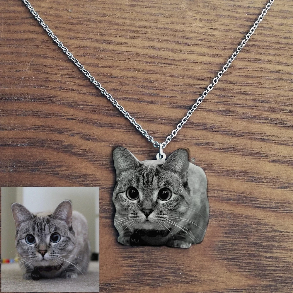Customized 3D Pet Photo Necklace Stainless Steel Customized Personalized Carving Necklace Nameplate Pendant Necklace
Customized 3D Pet Photo Necklace Stainless Steel Customized Personalized Carving Necklace Nameplate Pendant Necklace