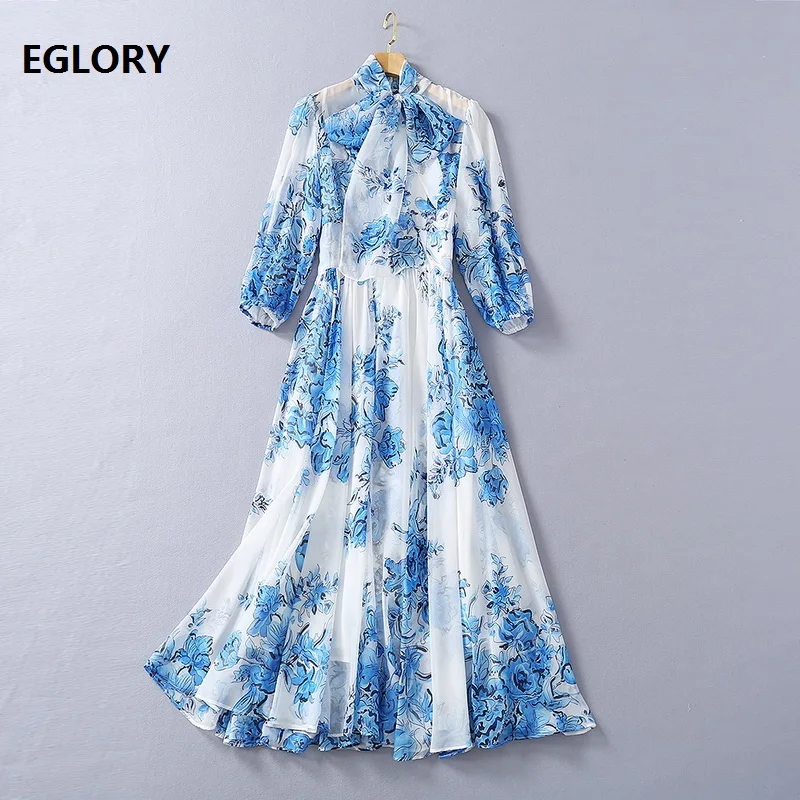Bow Tie Elegant Long Dress 2021 Spring Summer High Quality Clothing Women Vintage Porcelain Print Casual White Dress Maxi Beach
Bow Tie Elegant Long Dress 2021 Spring Summer High Quality Clothing Women Vintage Porcelain Print Casual White Dress Maxi Beach