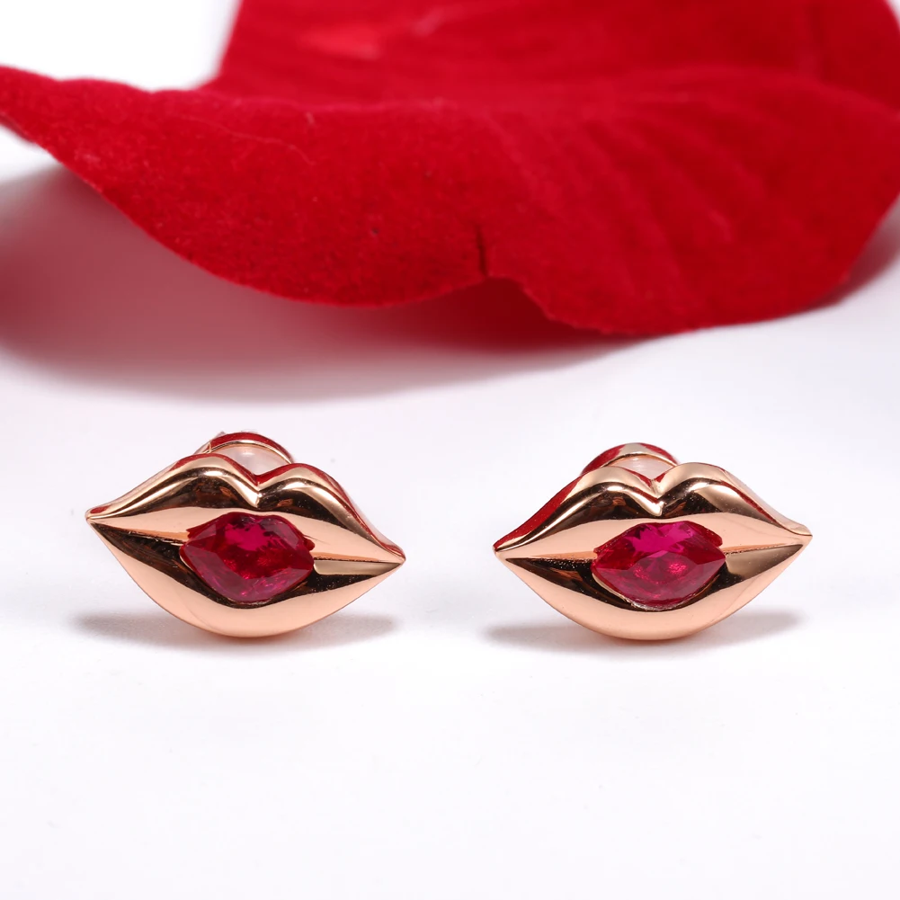 925 Sterling Silver Fine Jewelry Sexy Red Lips Stud Earring for Womens Girls Party Birthday Christmas Valentines Day Gifts
925 Sterling Silver Fine Jewelry Sexy Red Lips Stud Earring for Womens Girls Party Birthday Christmas Valentines Day Gifts