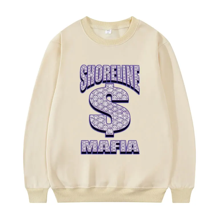 Shoreline Mafia Purple Hipster Letter Print Sweatshirt Streetwear Personality USD Pattern Sweatshirts Hip Hop Men Women Pullover
Shoreline Mafia Purple Hipster Letter Print Sweatshirt Streetwear Personality USD Pattern Sweatshirts Hip Hop Men Women Pullover