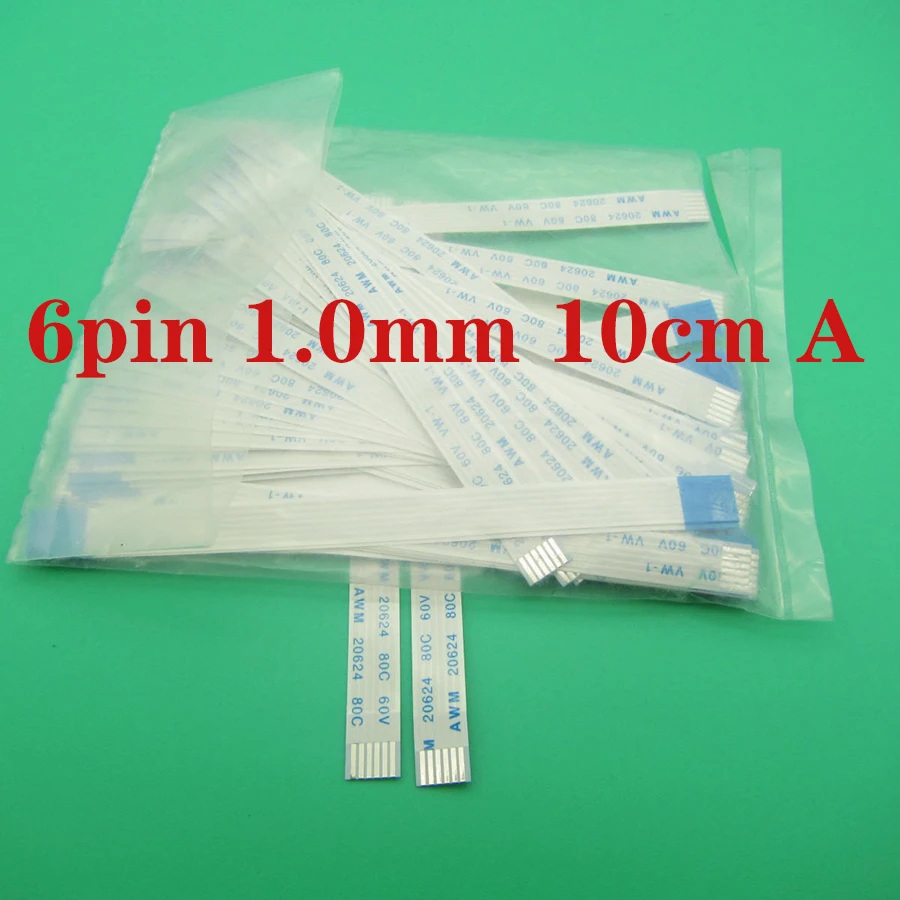 1pcs new FFC FPC 6pin flat flexible cable 1.0mm pitch 6 pin forward length 100mm wide 7mm with 6p flexible cable Type A
1pcs new FFC FPC 6pin flat flexible cable 1.0mm pitch 6 pin forward length 100mm wide 7mm with 6p flexible cable Type A