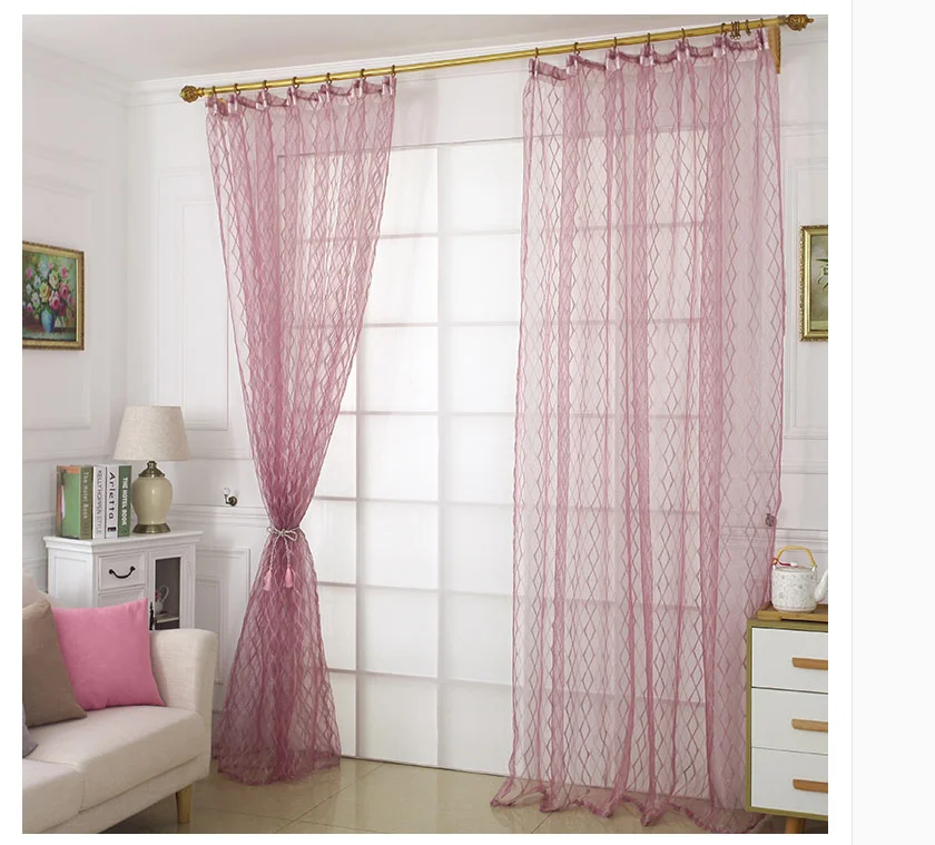 Korean Scandinavian Simple Modern style plaid jacquard tulle curtain for living room Purple check pattern voile window sheer pan
Korean Scandinavian Simple Modern style plaid jacquard tulle curtain for living room Purple check pattern voile window sheer pan
