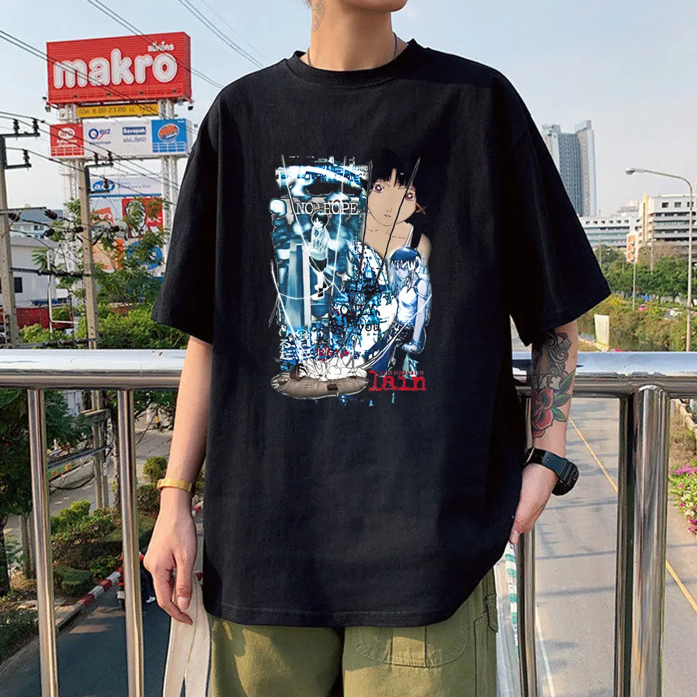 Classic Funny Serial Experiments Lain T Shirt Anime Comfortable Harajuku Streetwear Men Women Tee Shirts Short Sleeve T-shirts
Classic Funny Serial Experiments Lain T Shirt Anime Comfortable Harajuku Streetwear Men Women Tee Shirts Short Sleeve T-shirts