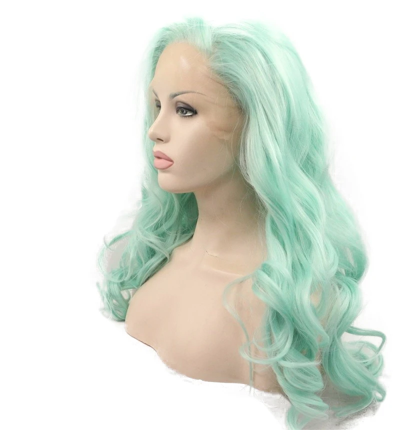 Long Curly Body Water Wave Synthetic Lace Front Wig Green Colored Side Part Frontal Glueless Hair Cosplay Wigs For Black Women
Long Curly Body Water Wave Synthetic Lace Front Wig Green Colored Side Part Frontal Glueless Hair Cosplay Wigs For Black Women