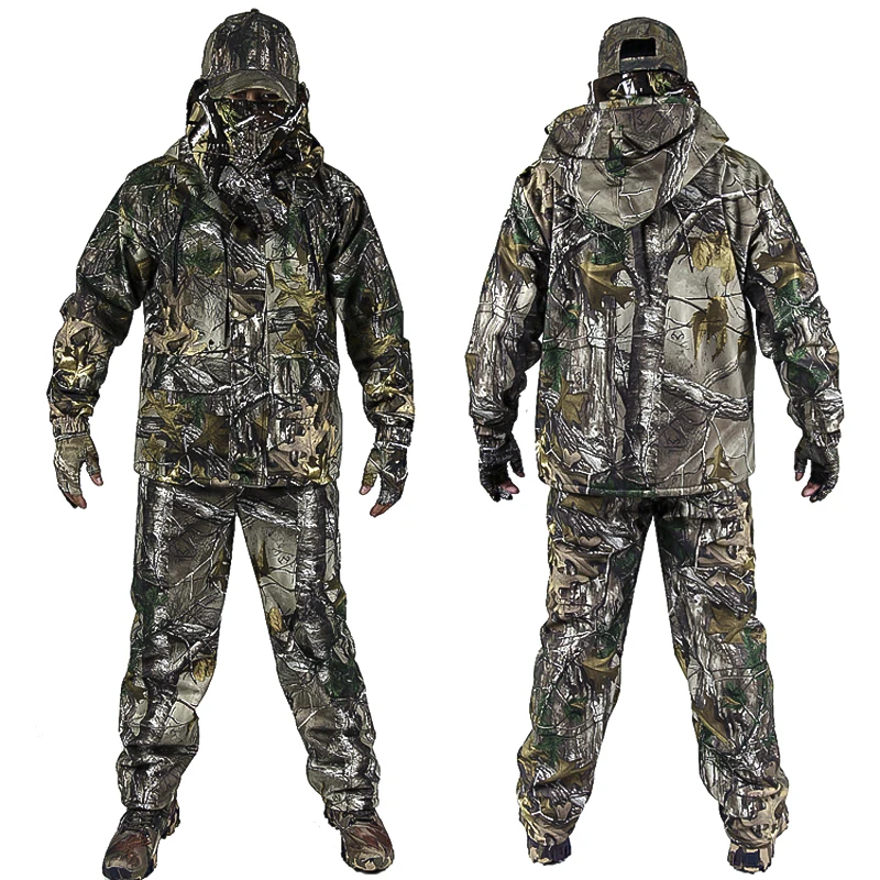 Men's Outdoor Bionic Winter Camouflage Clothes Hunting Clothing Winter Hunting Suits with Fleece Ghillie Suit
Men's Outdoor Bionic Winter Camouflage Clothes Hunting Clothing Winter Hunting Suits with Fleece Ghillie Suit