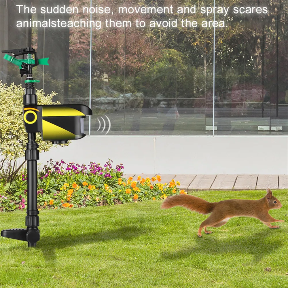 Sprinkler Solar Bird Repeller Water Deterrent Sprinkler Driver Dog/Cat Driver Garden Orchard Bird Repeller Infrared Sensor Drive
Sprinkler Solar Bird Repeller Water Deterrent Sprinkler Driver Dog/Cat Driver Garden Orchard Bird Repeller Infrared Sensor Drive