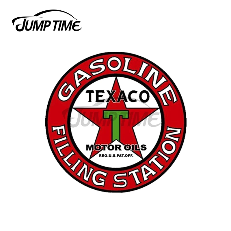 Прыгать время 13x13 см для Винтаж Texaco двигатель мотор Знак наклейки автомобиля