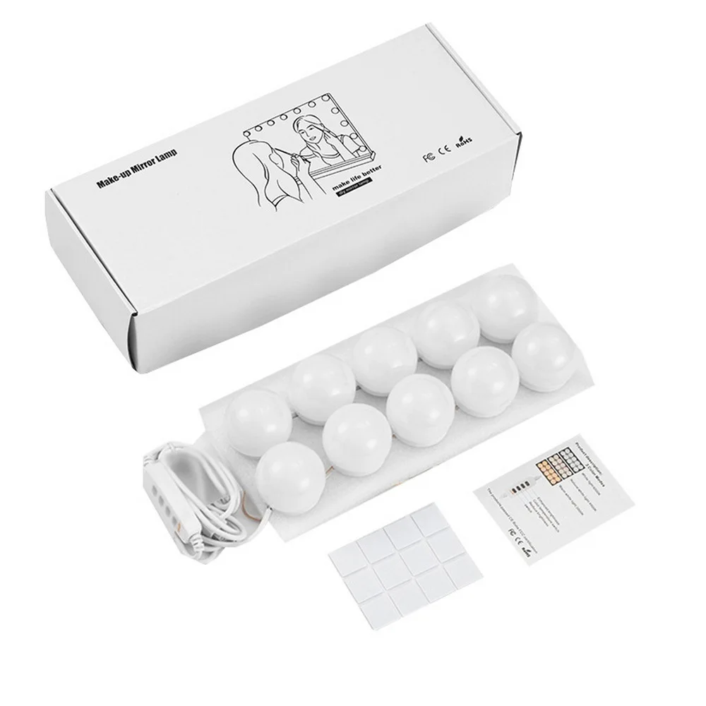 CanLing LED 12V Makeup Mirror Light Bulb Hollywood Vanity Lights Stepless Dimmable Wall Lamp 10 Bulbs Kit for Dressing Table 
CanLing LED 12V Makeup Mirror Light Bulb Hollywood Vanity Lights Stepless Dimmable Wall Lamp 10 Bulbs Kit for Dressing Table