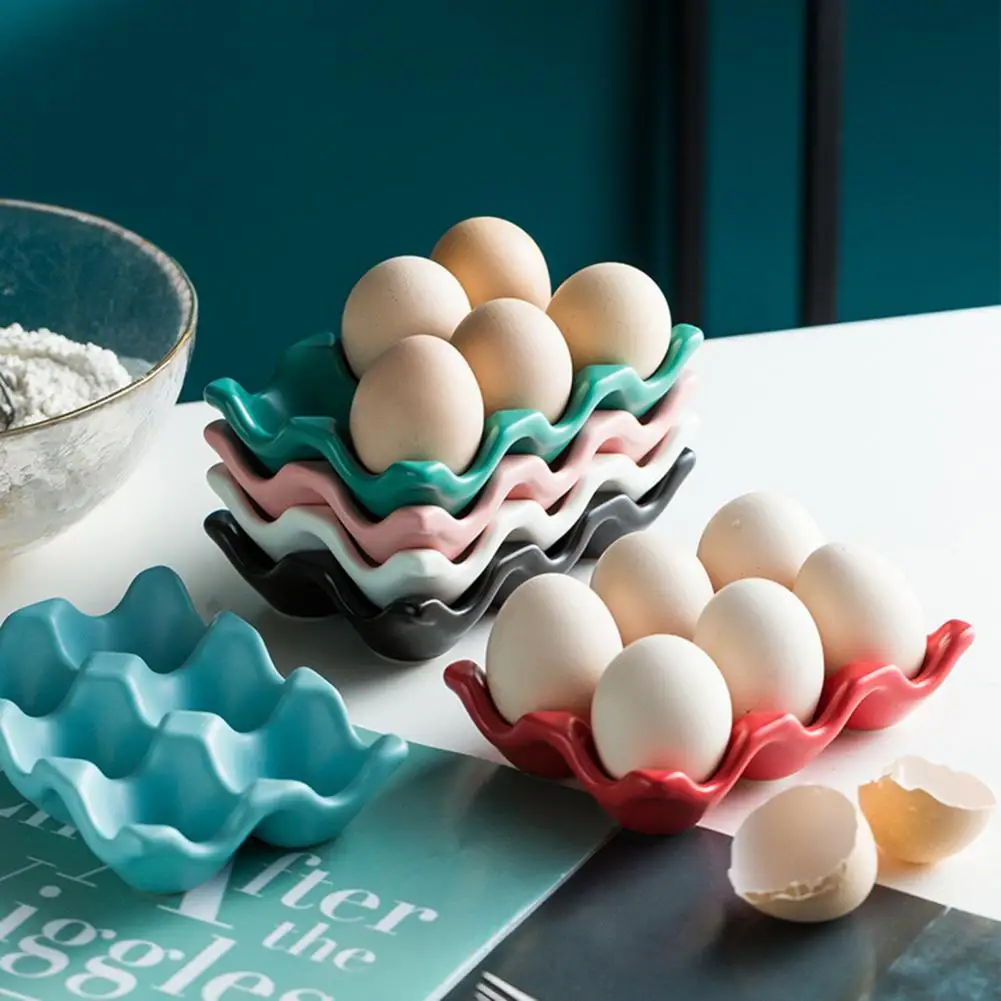 80% Hot Sales Egg Holder Anti-Slip 6 Grids Ceramic Eco-Friendly Egg Tray Container for Kitchen
80% Hot Sales Egg Holder Anti-Slip 6 Grids Ceramic Eco-Friendly Egg Tray Container for Kitchen