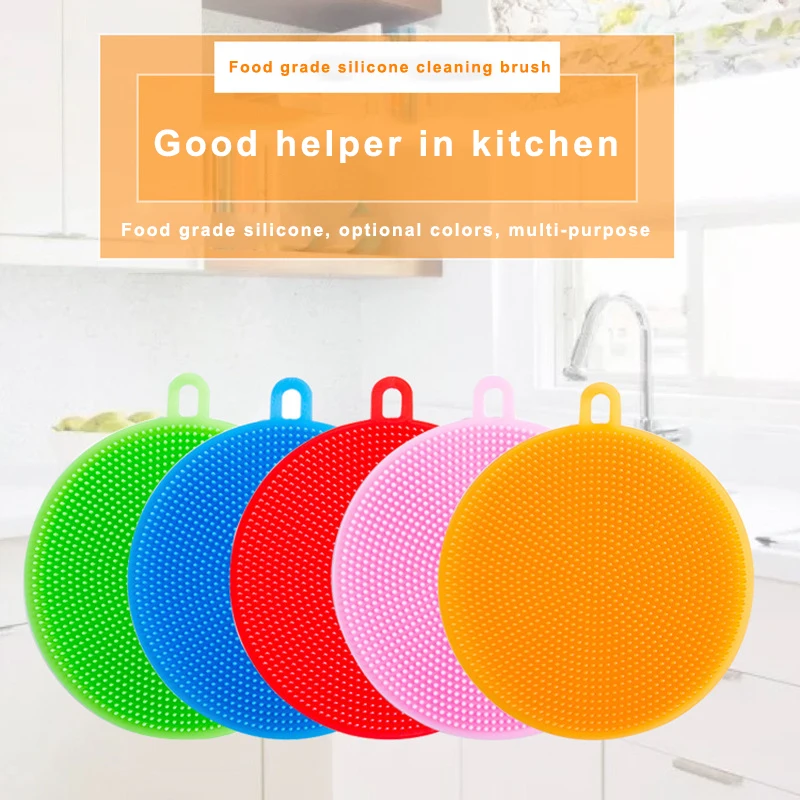 Silicone Dishwashing Brush Dish Bowl Cleaning Brush Scouring Pad Silicone Dish Sponge Kitchen Pot Cleaner Washing Tool Squeegee
Silicone Dishwashing Brush Dish Bowl Cleaning Brush Scouring Pad Silicone Dish Sponge Kitchen Pot Cleaner Washing Tool Squeegee