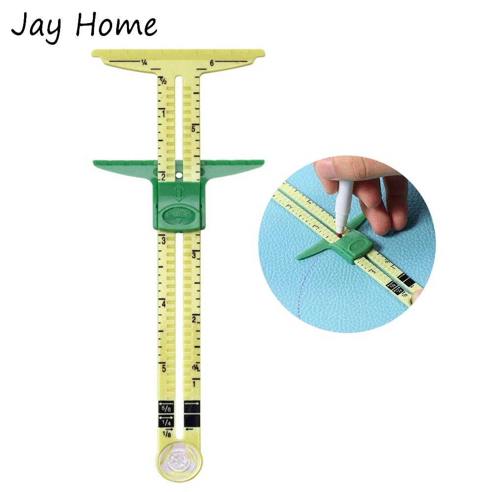 1PC T-Shaped 5-in-1 Sliding Gauge Sewing Measuring Ruler Fabric Quilting Ruler Patchwork Ruler for Knitting Crafting Accessories
1PC T-Shaped 5-in-1 Sliding Gauge Sewing Measuring Ruler Fabric Quilting Ruler Patchwork Ruler for Knitting Crafting Accessories