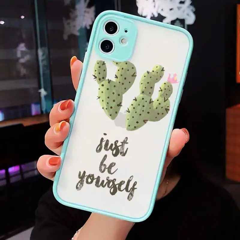 Green Cactus Plant cute lovely Phone Cases Matte Transparent for iPhone 7 8 11 12 s mini pro X XS XR MAX Plus cover funda
Green Cactus Plant cute lovely Phone Cases Matte Transparent for iPhone 7 8 11 12 s mini pro X XS XR MAX Plus cover funda