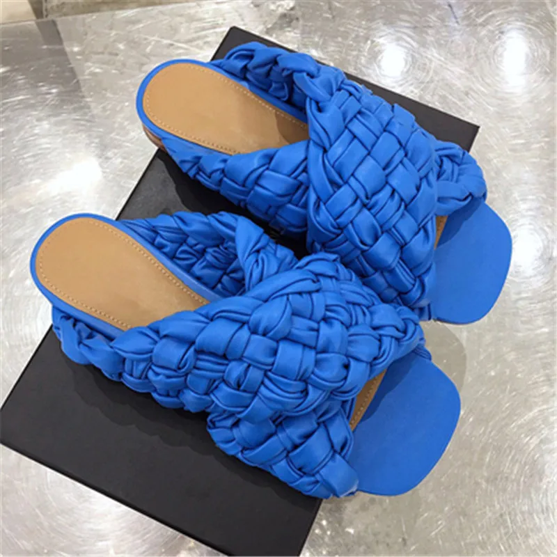 Ollymurs Fashion High Quality Women Weave Slippers Designer Open Toe Flat Shoes Ladies Summer Party Beach Sandals Shoes
Ollymurs Fashion High Quality Women Weave Slippers Designer Open Toe Flat Shoes Ladies Summer Party Beach Sandals Shoes