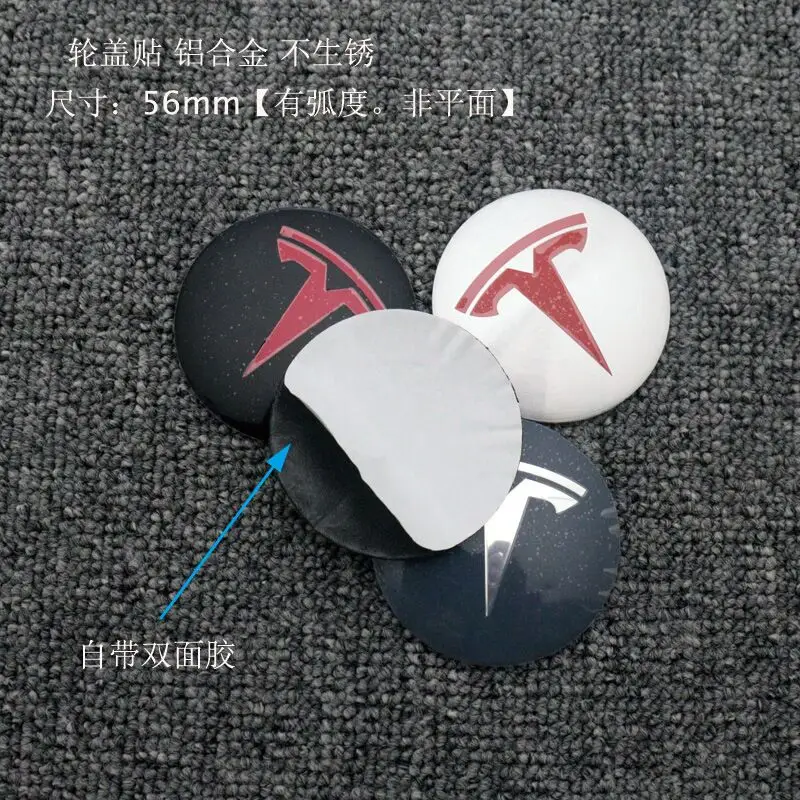 4pcs 56mm for TESLA MODEL X S 3 car emblem Wheel Center Hub Caps Badge covers sticker car styling auto accessories
4pcs 56mm for TESLA MODEL X S 3 car emblem Wheel Center Hub Caps Badge covers sticker car styling auto accessories