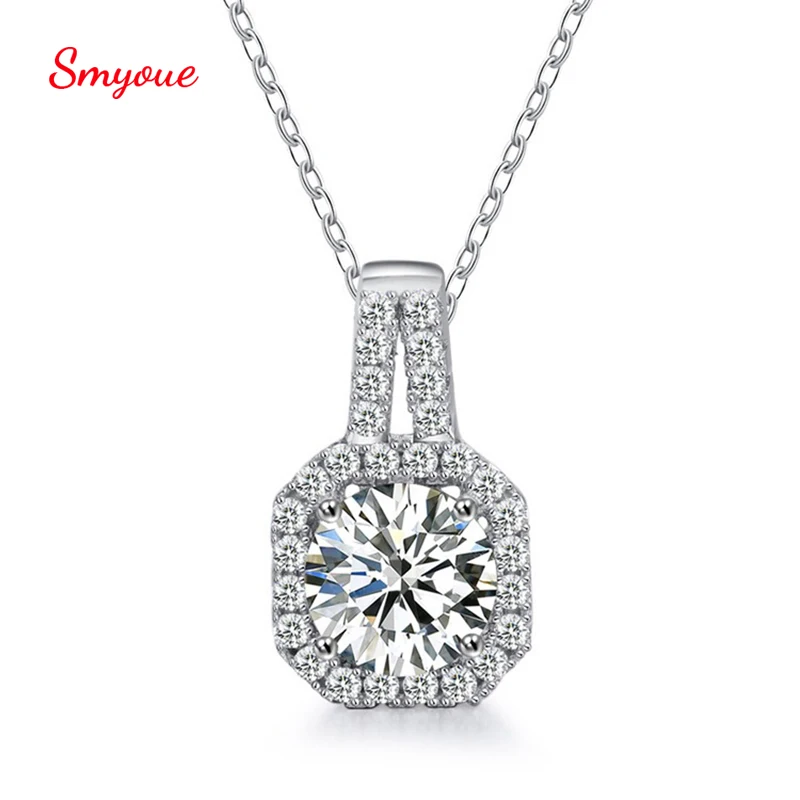 Smyoue Princess Real Moissanite Diamond Neck Pendant Necklace Women's Luxury Design Fine Jewelry 100% 925 silver Necklace Wed
Smyoue Princess Real Moissanite Diamond Neck Pendant Necklace Women's Luxury Design Fine Jewelry 100% 925 silver Necklace Wed
