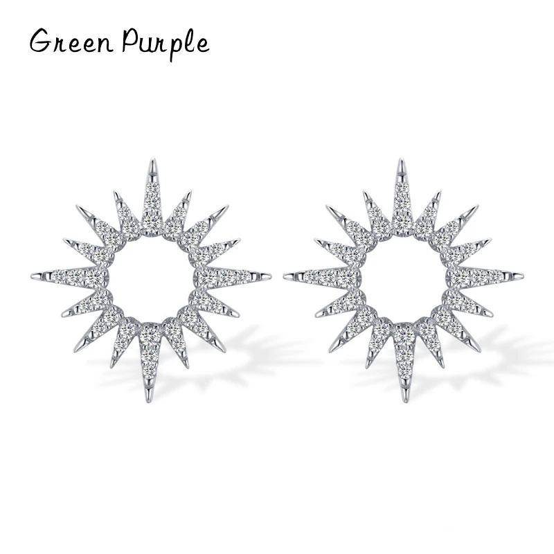 GREEN PURPLE Sparkling Sun Earring Real 925 Sterling Silver Romantic Bright Clear Cz Stud Earrings For Women Fine Jewelry Bijoux
GREEN PURPLE Sparkling Sun Earring Real 925 Sterling Silver Romantic Bright Clear Cz Stud Earrings For Women Fine Jewelry Bijoux