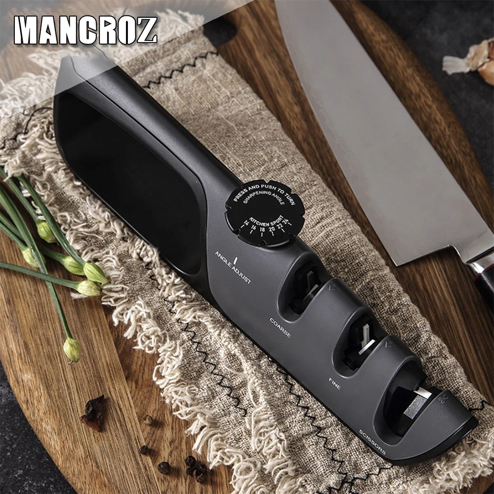 MANCROZ 4 этапа с регулируемым углом наклона руководство быстро профессиональная точилка для Кухня принадлежности острые Ножи
MANCROZ 4 этапа с регулируемым углом наклона руководство быстро профессиональная точилка для Кухня принадлежности острые Ножи
