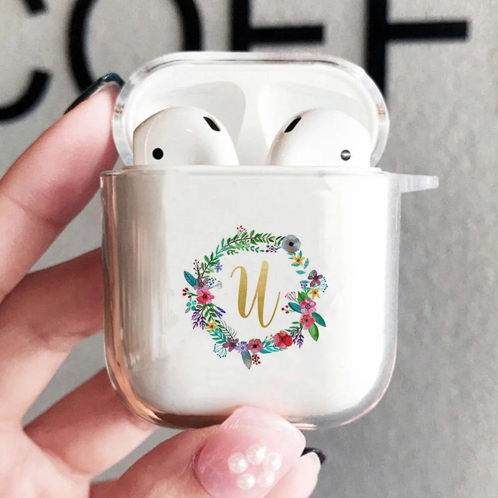 Чехол из ТПУ с забавным венком и монограммой с U-образным принтом для AirPods 1, 2, беспроводной чехол с Bluetooth для Air Pods, аксессуары для наушников, з...
Чехол из ТПУ с забавным венком и монограммой с U-образным принтом для AirPods 1, 2, беспроводной чехол с Bluetooth для Air Pods, аксессуары для наушников, з...