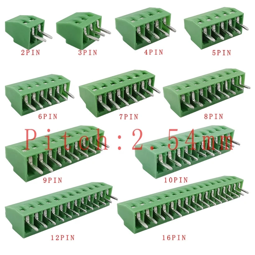 

5/10Pcs KF128 2.54mm 2-16Pin PCB Mini Screw Terminal Block KF128-2.54mm 2P 3P 4P 5P 6P 7P 8P 9P 10P 12P 14P 16P Splice Terminal