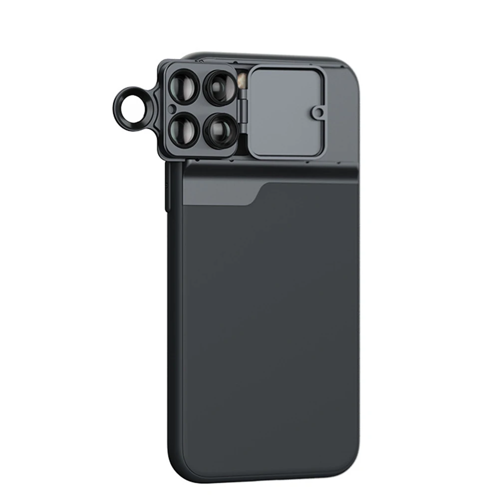 Защитный чехол с внешним объективом для iPhone 11 pro MAX широкоугольный макро