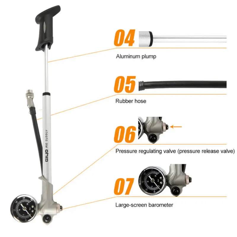 Bike Suspension Pump High Pressure 360Degree Rotary 179mm Portable High Pressure Mountain Bike Suspension Pump
Bike Suspension Pump High Pressure 360Degree Rotary 179mm Portable High Pressure Mountain Bike Suspension Pump