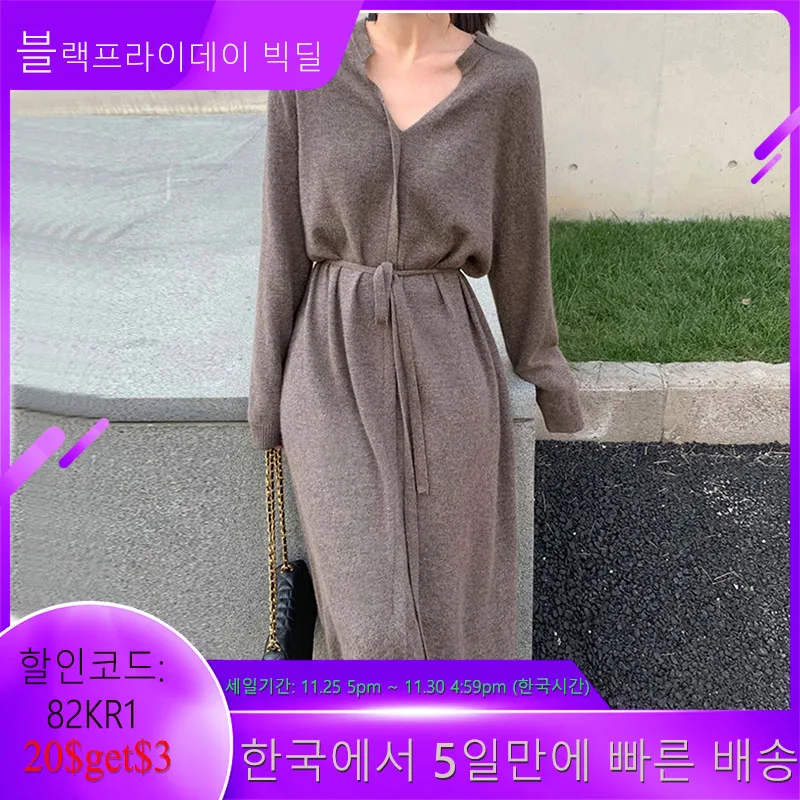 Autumn New 2021 Japanese Style Korean Fashion Women's Clothing Solid Color Long Sleeve V-neck Casual Simplicity Knit Dresses
Autumn New 2021 Japanese Style Korean Fashion Women's Clothing Solid Color Long Sleeve V-neck Casual Simplicity Knit Dresses