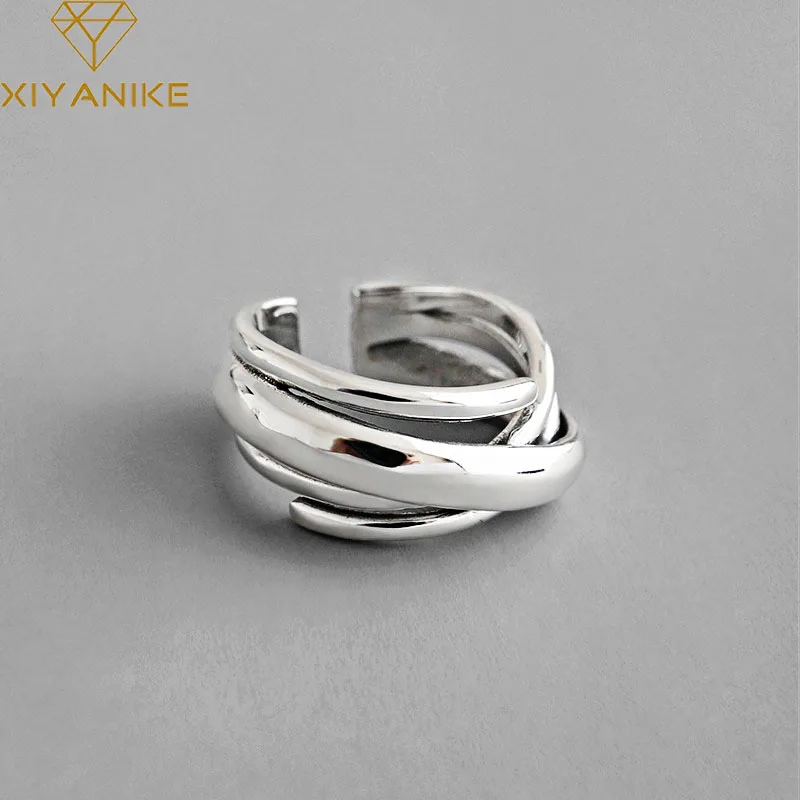 Goldria 925 Sterling Silver Vintage Engagement Ring Irregularly Geometric Winding Jewelry For Women Couple Size 17mm Adjustable
Goldria 925 Sterling Silver Vintage Engagement Ring Irregularly Geometric Winding Jewelry For Women Couple Size 17mm Adjustable