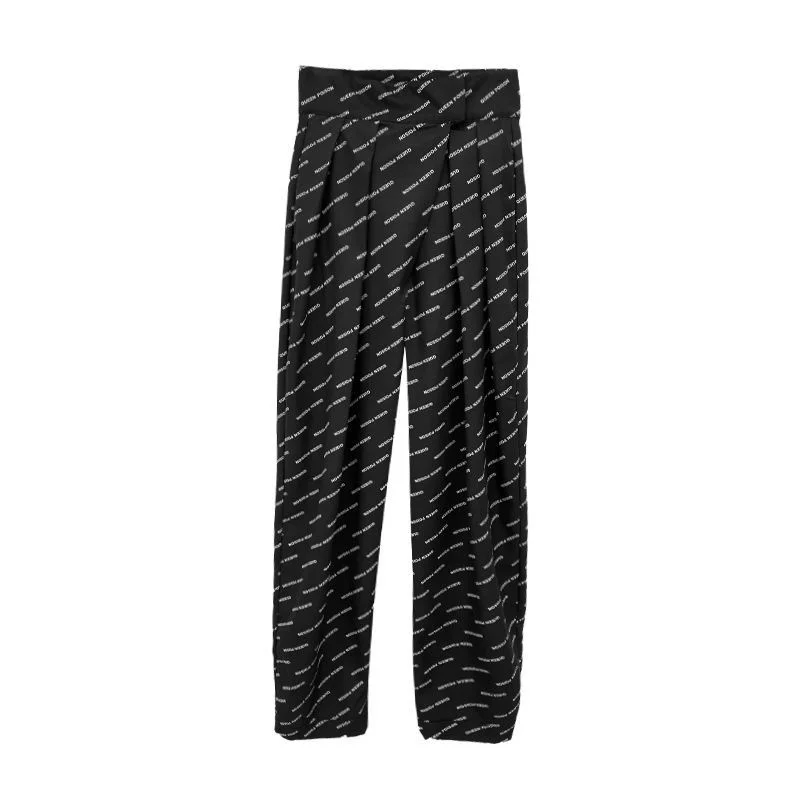 Design Print Women 's Casual Pants Summer Thin Velcro High Waist Suit Pants LooseFashion Straight Mopping Pants High Quality Ko
Design Print Women 's Casual Pants Summer Thin Velcro High Waist Suit Pants LooseFashion Straight Mopping Pants High Quality Ko