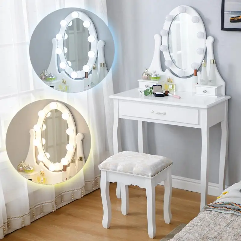 Nordic Dresser White Makeup Dressing Table Storage Organizer Cabinet LED Mirror Apartment Furniture Bedroom Furniture Hwc
Nordic Dresser White Makeup Dressing Table Storage Organizer Cabinet LED Mirror Apartment Furniture Bedroom Furniture Hwc