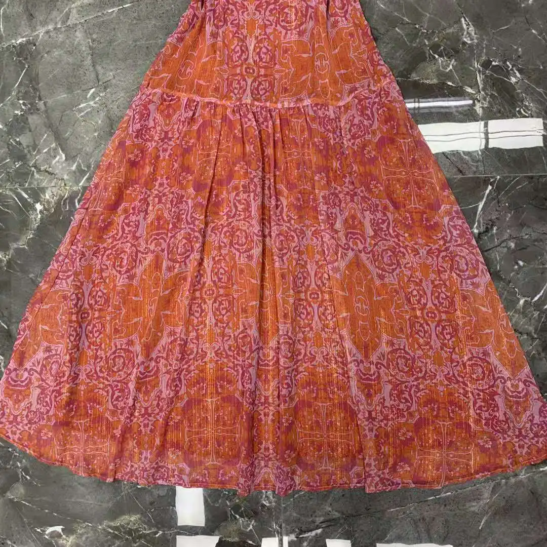 AELESEEN Runway Fashion Summer Dress 2021 Designer V-Neck Lantern Sleeve Floral Print Red Belt Long Party Holiday Dress
AELESEEN Runway Fashion Summer Dress 2021 Designer V-Neck Lantern Sleeve Floral Print Red Belt Long Party Holiday Dress