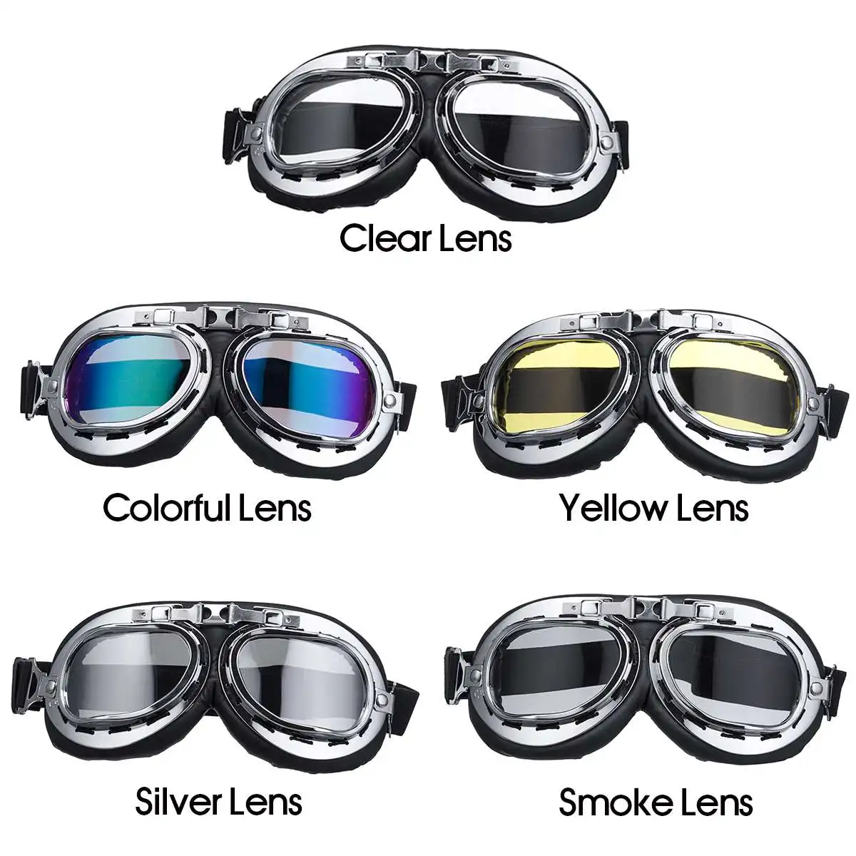 Motorcycle Retro Vintage Goggle Helmet Eyewear Goggle Glasses Windproof UV Protection Motocross Scooter Bike
Motorcycle Retro Vintage Goggle Helmet Eyewear Goggle Glasses Windproof UV Protection Motocross Scooter Bike
