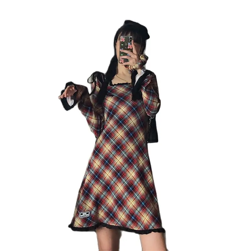 Черный, белый цвет Kawaii платье в клетку платье JK весна женская одежда японская школьная форма платье 
Черный, белый цвет Kawaii платье в клетку платье JK весна женская одежда японская школьная форма платье