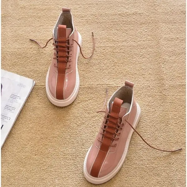 High quality lace-up non-slip short boots flat bottom Martin boots ladies motorcycle boots warm high-top ladies leather shoes PU
High quality lace-up non-slip short boots flat bottom Martin boots ladies motorcycle boots warm high-top ladies leather shoes PU