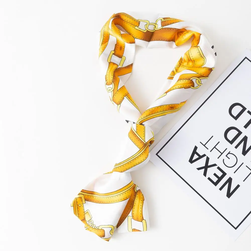 New Foulard Neck Scarf Women Fashion Print Kerchief Reversible 4 Seasons Wraps Long Bag Collection Ribbons
New Foulard Neck Scarf Women Fashion Print Kerchief Reversible 4 Seasons Wraps Long Bag Collection Ribbons