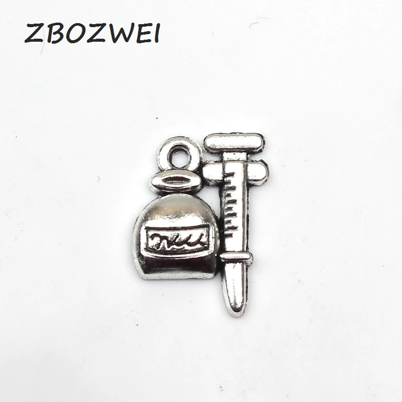 8pcs Charms Nurse syringe liquid 18*13mm Antique Tibetan Silver Pendant Accessories DIY Vintage bracelet Necklace Handmade
8pcs Charms Nurse syringe liquid 18*13mm Antique Tibetan Silver Pendant Accessories DIY Vintage bracelet Necklace Handmade